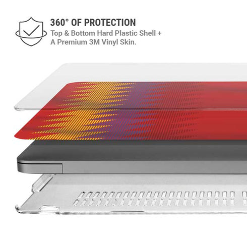 Spain Soccer Flag MacBook Pro 14in (2021-24) Case plus Skin